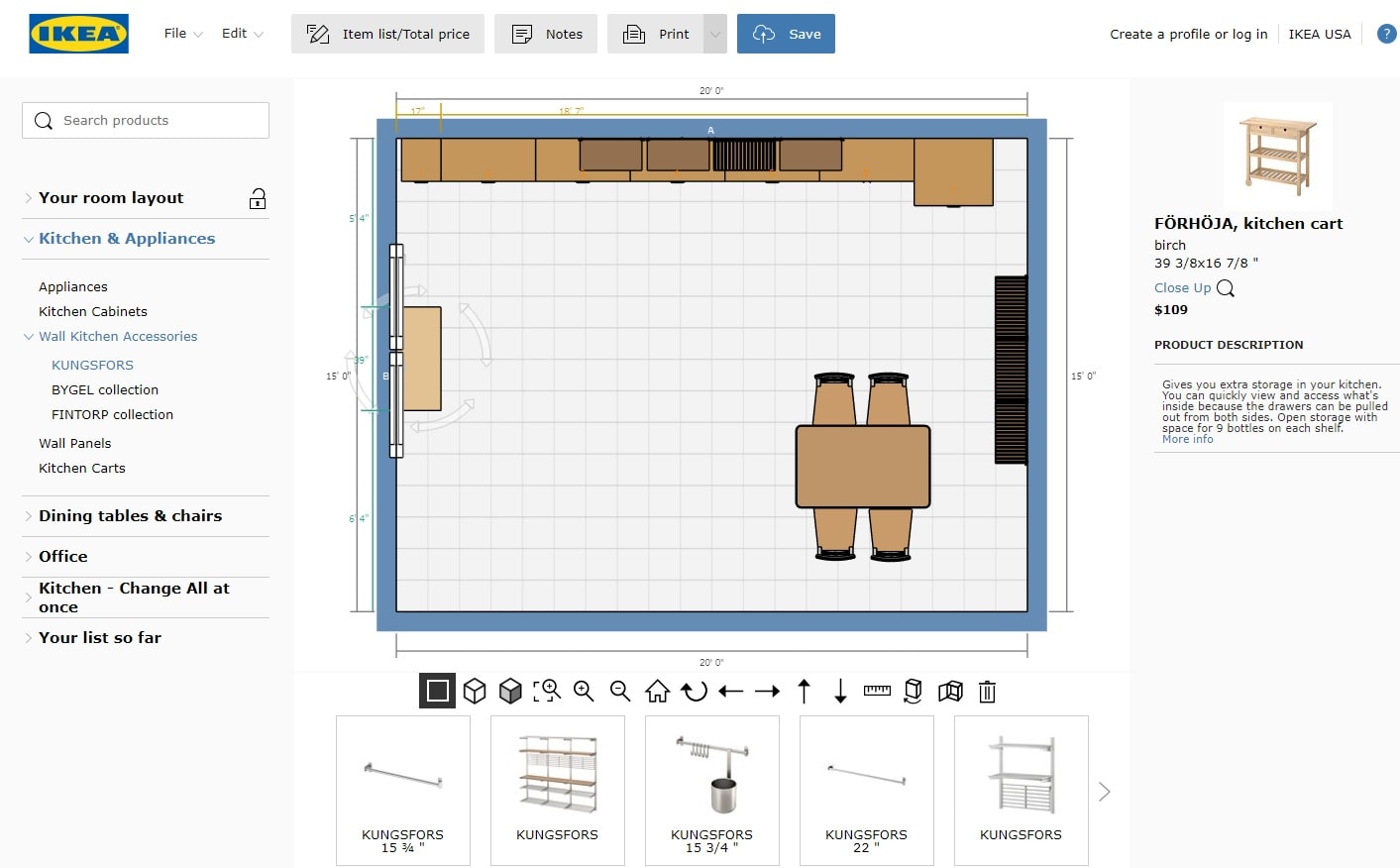 online tool for room layout