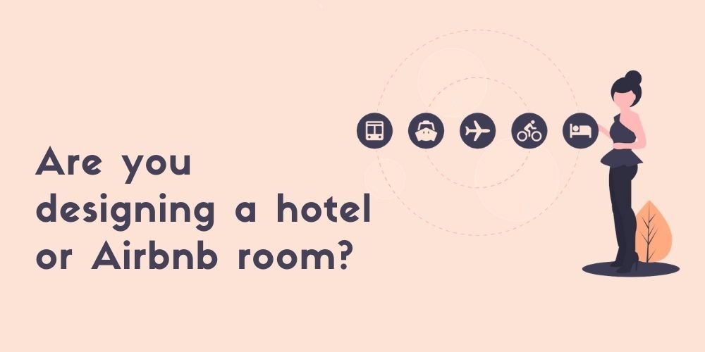 Roomlay designing airbnb room infographic.