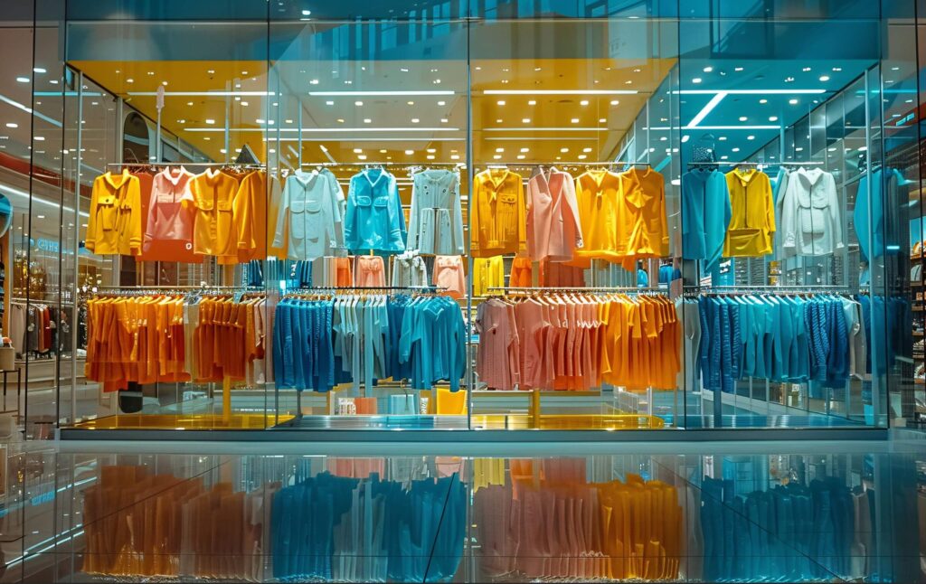 lighting in clothing store layout
