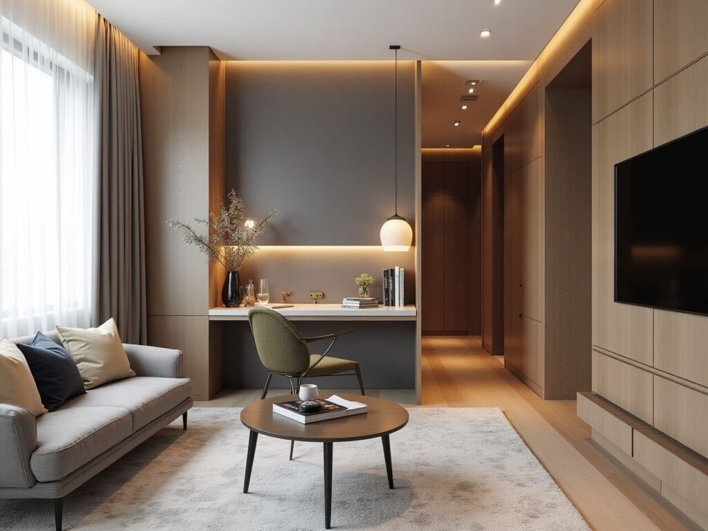 Micro-luxury small living room