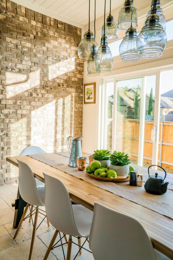 sustainable home dining area