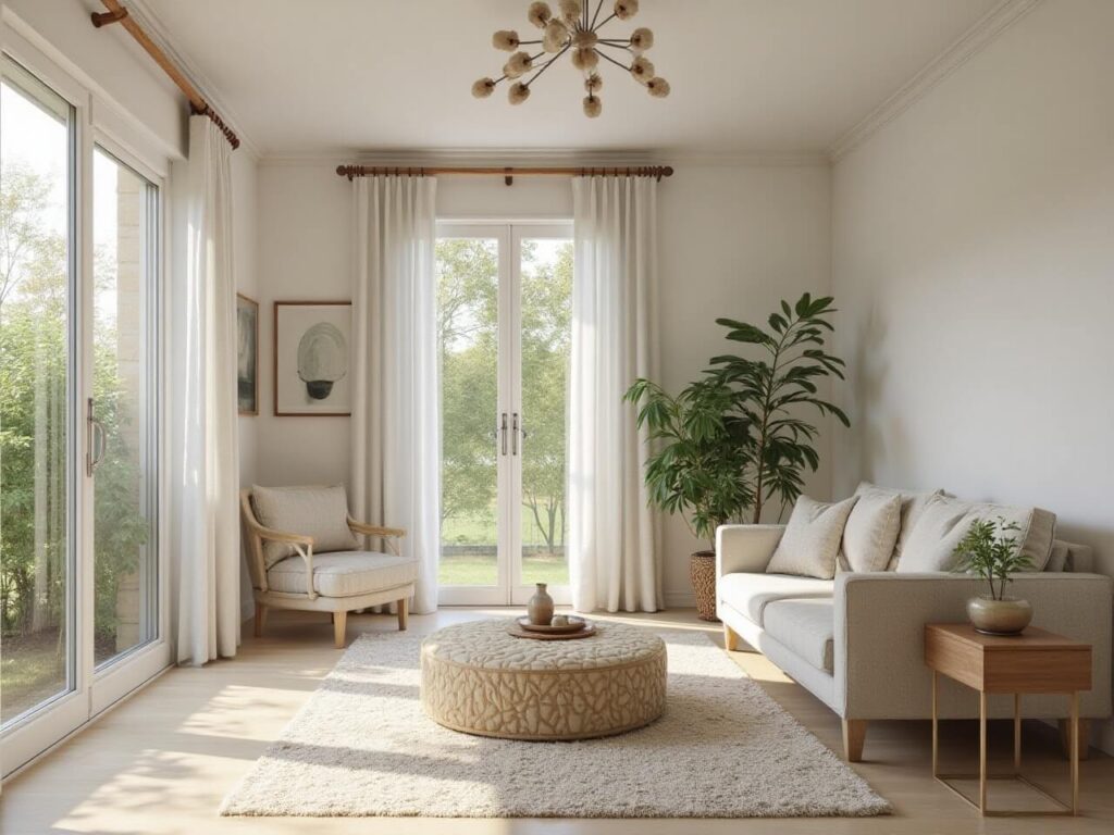 Sustainable Home with sunlight