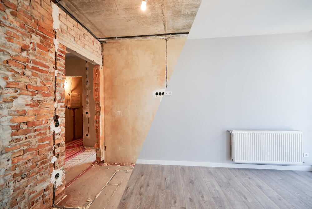 unfinished renovation