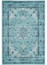 light blue rug